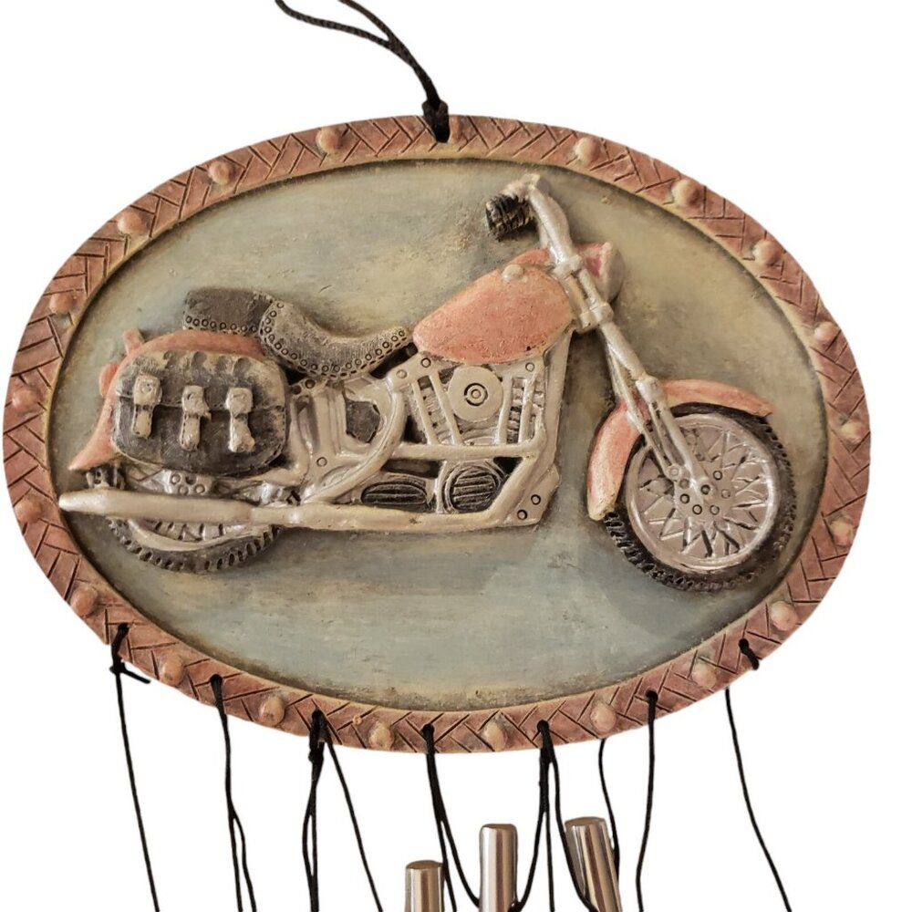 Spoontiques Motorcycle Wind Chime NWT Biker Bike Travel America Road Trip Music